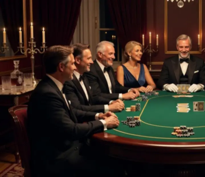 Luksusowy wieczór pokerowy offline z profesjonalnym dealerem i elegancką oprawą